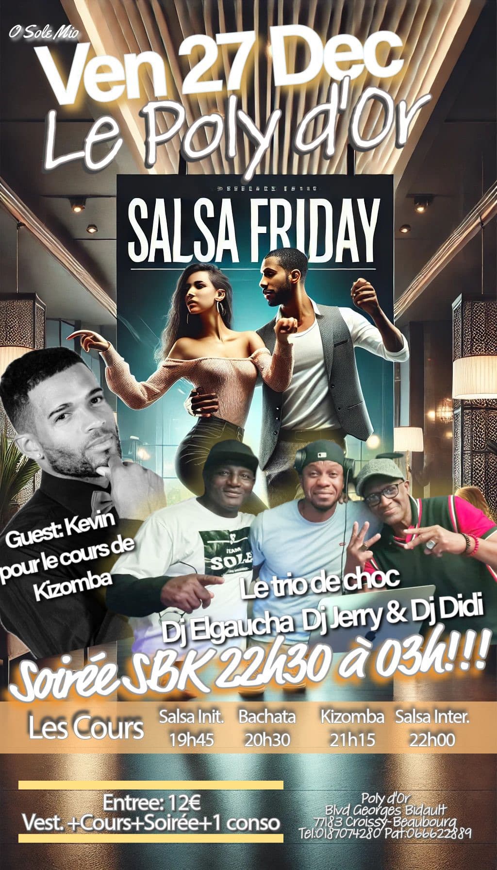 SOIRÉE LATINO DE FIN D ANNÉE LE « POLY D’OR »