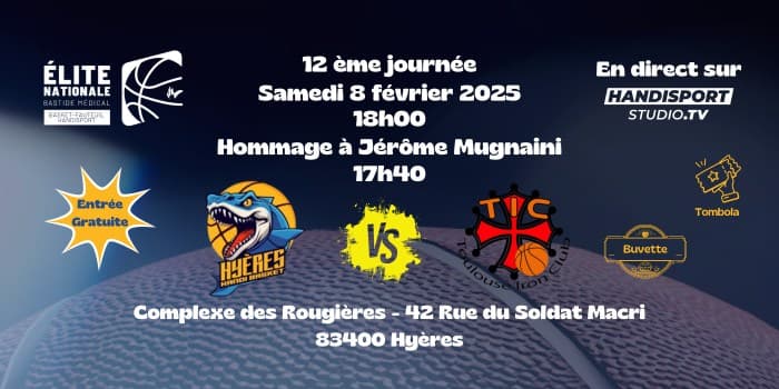 MATCH HYÈRES VS TOULOUSE – 6ÈME MATCH À DOMICILE !