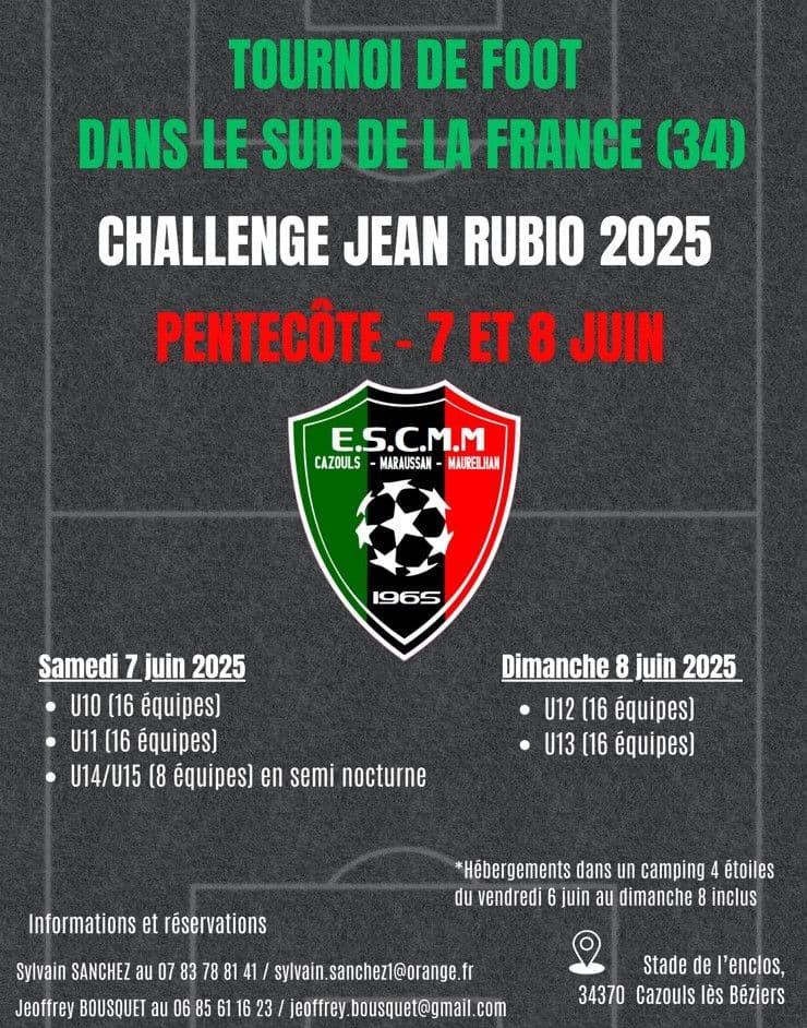 TOURNOI PENTECÔTE